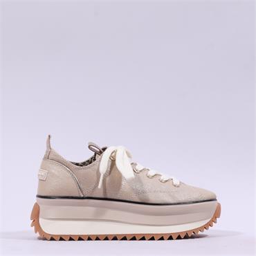 Tamaris Milena Platform Cleated Trainer - Light Gold